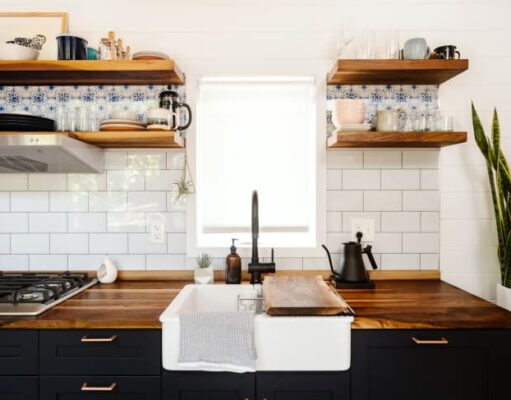 The best way to free up kitchen space A kitchen room filled with furniture
