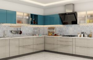 Interior design for home & kitchen: A kitchen room filled with furniture